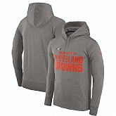 Men's Cleveland Browns Nike Property Of Performance Pullover Hoodie Heathered Gray,baseball caps,new era cap wholesale,wholesale hats